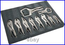 10 Pc Locking Plier Tool Set in Storage Tray