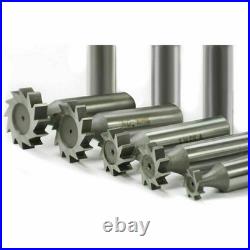 10-Piece HSS Keyseat Cutter Set Standard Sizes for Milling & Metalworking Tool