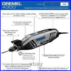 100 PIECE Accessories Dremel Set Variable Speed Rotary Cutter Tool Kit Grinder