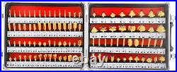 100PC Tungsten Carbide Router Bits 1/4 Shank Woodwork Milling Cutter Tool Set