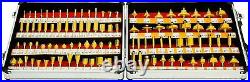 100PC Tungsten Carbide Trim Router Bit Set Woodworking Cutter Tool 1/4 Shank