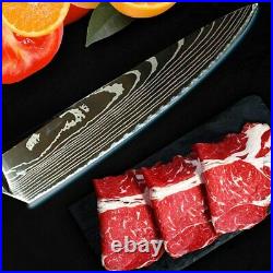 10PCS Chef Knife Japanese Kitchen Knife Set Damascus Pattern Kitchen Cutter Tool