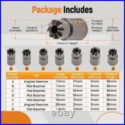 10pc Diesel Engine Carbon Cleaner Tool Kit for Cars Injector Seat Cutter Set