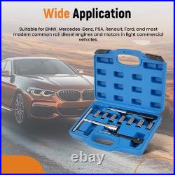 10pc Diesel Engine Carbon Cleaner Tool Kit for Cars Injector Seat Cutter Set