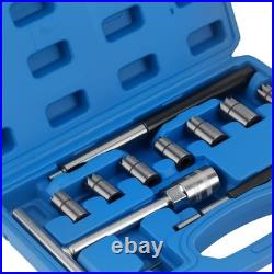 10pc Diesel Engine Carbon Cleaner Tool Kit for Cars Injector Seat Cutter Set