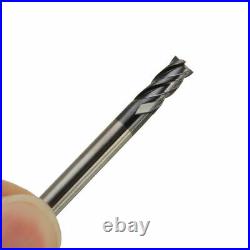 11Pc 1-16MM 4 Flutes End Mill HRC50 Carbide Tungsten Milling Cutter Set CNC Tool