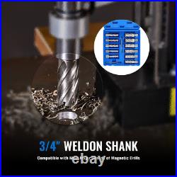 11pc Annular Cutter Set HSS Mag Drill Bits w 2 Pilot Pins 2 Depth Weldon Shank 11pc Annular Cutter Set HSS Mag Drill Bits w 2 Pilot Pins 2 Depth Weldon Shank