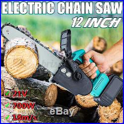 12 One-Hand Saw Woodworking 21V Electric Chainsaw Wood Cutter tool set Cordless