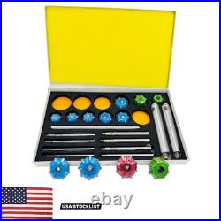 12Pc Carbide Valve Seat Cutter Set 30° 45° 70° with 8 Pilots Engine Refacing Kit
