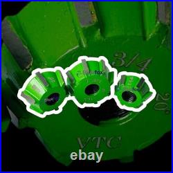 12Pc Carbide Valve Seat Cutter Set 30° 45° 70° with 8 Pilots Engine Refacing Kit