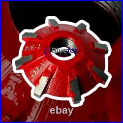 12Pc Carbide Valve Seat Cutter Set 30° 45° 70° with 8 Pilots Engine Refacing Kit