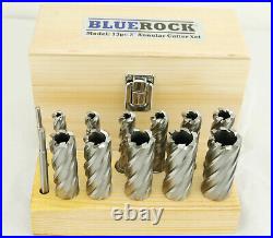 13 Piece 2 Annular Cutter Set of 11 Broach Bits for Magnetic Drill HSS