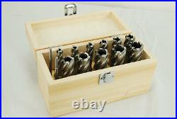 13 Piece 2 Annular Cutter Set of 11 Broach Bits for Magnetic Drill HSS