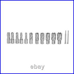 13-Piece Annular Cutter Set, 7/16 to 1-1/16, High-Speed Steel Tools