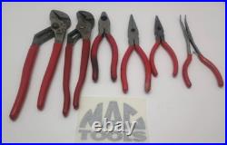 137 MAC Tools (Lot of 6) Channel Locks-Needle Nose-Linesman Cutters Used