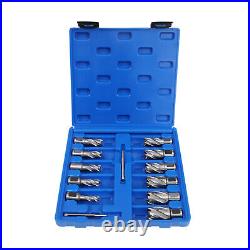 13PCS 7/16 to 1-1/16'' Cutting Diameter 1 Set Annular Cutter Tool Straight Shank