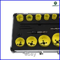 13PCS HOLE SAW CUTTER SET Circular Drill Bit Cutting Case Kit Woodworking Cutter