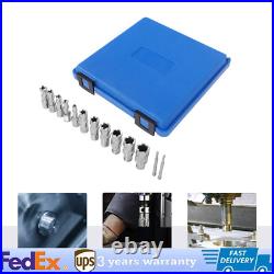 13PCS Tool Set Annular Cutter 7/16 TO 1-1/16 Drill Bits 1 inch Cutting Depth