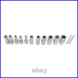 13PCS Tool Set Annular Cutter 7/16 TO 1-1/16 Drill Bits 1 inch Cutting Depth