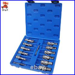 13Pcs 7/16 to 1-1/16'' Cutting Diameter Annular Cutter Tool Straight Shank 1 Set