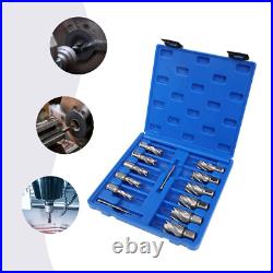 13Pcs 7/16 to 1-1/16'' Cutting Diameter Annular Cutter Tool Straight Shank 1 Set 13Pcs 7/16 to 1-1/16'' Cutting Diameter Annular Cutter Tool Straight Shank 1 Set
