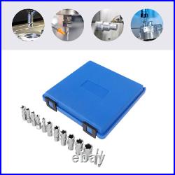 13Pcs 7/16 to 1-1/16'' Cutting Diameter Annular Cutter Tool Straight Shank 1 Set 13Pcs 7/16 to 1-1/16'' Cutting Diameter Annular Cutter Tool Straight Shank 1 Set