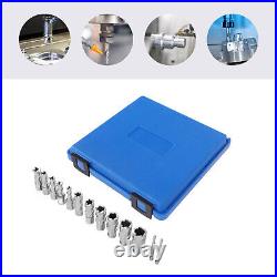 13Pcs 7/16 to 1-1/16'' Cutting Diameter Annular Cutter Tool Straight Shank 1 Set 13Pcs 7/16 to 1-1/16'' Cutting Diameter Annular Cutter Tool Straight Shank 1 Set
