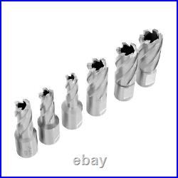 13Pcs 7/16 to 1-1/16'' Cutting Diameter Annular Cutter Tool Straight Shank 1 Set 13Pcs 7/16 to 1-1/16'' Cutting Diameter Annular Cutter Tool Straight Shank 1 Set