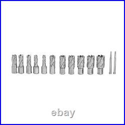 13Pcs 7/16 to 1-1/16'' Cutting Diameter Annular Cutter Tool Straight Shank 1 Set 13Pcs 7/16 to 1-1/16'' Cutting Diameter Annular Cutter Tool Straight Shank 1 Set
