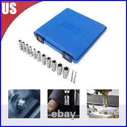 13Pcs Annular Cutter 7/16 to 1-1/16'' Cutting Diameter Straight Shank cutter Set