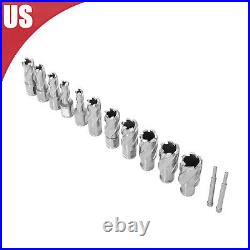 13Pcs Annular Cutter 7/16 to 1-1/16'' Cutting Diameter Straight Shank cutter Set