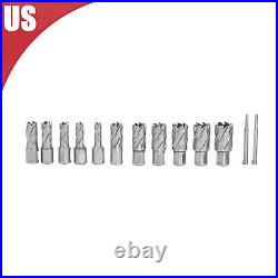 13Pcs Annular Cutter 7/16 to 1-1/16'' Cutting Diameter Straight Shank cutter Set