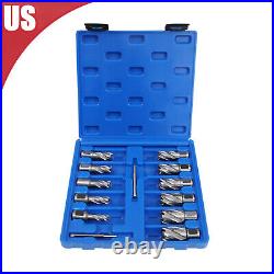 13Pcs Annular Cutter 7/16 to 1-1/16'' Cutting Diameter Straight Shank cutter Set