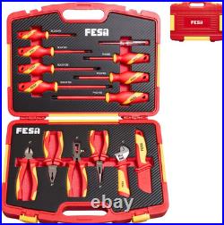 14Pc Electrician Insulated Tool Set with a Tool Case