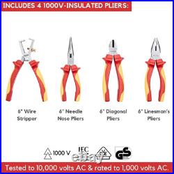 14Pc Electrician Insulated Tool Set with a Tool Case