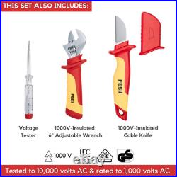 14Pc Electrician Insulated Tool Set with a Tool Case