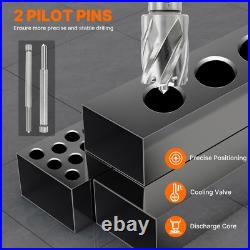 14Pcs HSS Annular Cutter Set Weldon Shank Magnetic Drill Bits 1D with2 Pilot Pins