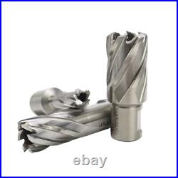 14Pcs HSS Annular Cutter Set Weldon Shank Magnetic Drill Bits 1D with2 Pilot Pins