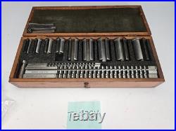 15 PC DUMONT MINUTE MAN KEYWAY BROACH CUTTER SET WithSHIMS & WOOD CASE (TL3284)