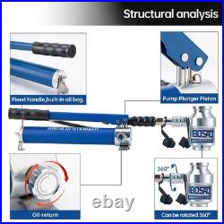 150KN Hydraulic Knockout Punch Electrical Conduit Hole Cutter Set KO Tool Kit