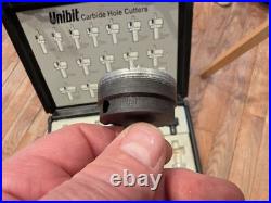 15pc Unibit/Klein carbide cutter set in hard case 15pc Unibit/Klein carbide cutter set in hard case