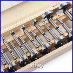 16Pcs 6-54mm Forstner Woodworking Drill Bit Set Boring Hole Saw Cutter Wood Tool