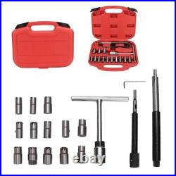 17Pcs Injector Seat Cutter Milling Cutter Set Universal Car Tool Kit