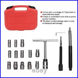 17Pcs Injector Seat Cutter Milling Cutter Set Universal Car Tool Kit