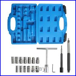 17pc Universal Diesel Injector Seat Cutter Set Universal Tool Kit for Vehicles