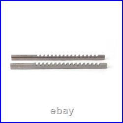 18Pc Keyway Broach Kit Inch Size Broaching Cutter Bushing Shim Set Silver Tool