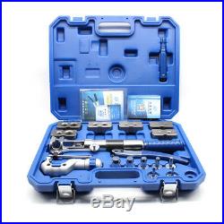 18x Hydraulic Flaring Tool Set Kit Pipe Fuel Line Kit Expander+Cutter with Case