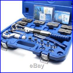 18x Hydraulic Flaring Tool Set Kit Pipe Fuel Line Kit Expander+Cutter with Case