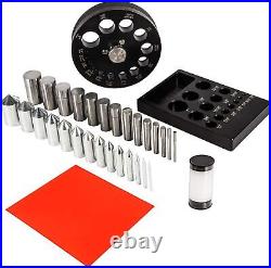 196.10A Round & Square Disc Cutter Base Set 1/8 1 Jewelry Cutting Tool 14Pcs