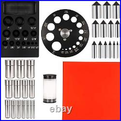 196.10A Round & Square Disc Cutter Base Set 1/8 1 Jewelry Cutting Tool 14Pcs